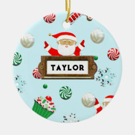 Ornamento De Cerâmica Coletivo de Vôlei de Cuz