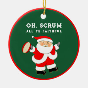 Ornamento De Cerâmica Coletivo Personalizado Rugby 2023