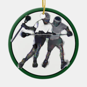 Ornamento De Cerâmica Coletor de Lacrosse