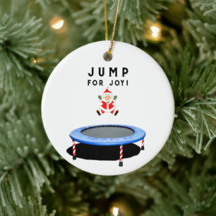 Ornamento De Cerâmica Coletor de Natal Trampoline