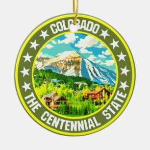Ornamento De Cerâmica Colorado