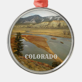 Ornamento De Cerâmica Colorado Scenic Landscape Holiday