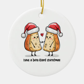 Ornamento De Cerâmica Colorful Brilliant Christmas