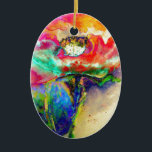 Ornamento De Cerâmica Colorir Abstrato pãozinho<br><div class="desc">A pintura apresenta uma vibrante explosão de motivos florais vermelhos fundidos em um meio cativo de aquarela. O artista emprega um estilo impressionista, abstrato, permitindo que as cores fluam e se misturam organicamente, criando uma sensação de espontaneidade e movimento. Lavagens deliciosas de forma vermelha, com traços de cor rosa, laranja...</div>
