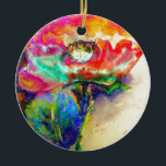 Ornamento De Cerâmica Colorir Abstrato pãozinho<br><div class="desc">A pintura apresenta uma vibrante explosão de motivos florais vermelhos fundidos em um meio cativo de aquarela. O artista emprega um estilo impressionista, abstrato, permitindo que as cores fluam e se misturam organicamente, criando uma sensação de espontaneidade e movimento. Lavagens deliciosas de forma vermelha, com traços de cor rosa, laranja...</div>