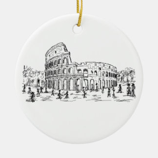Ornamento De Cerâmica colosseum de Roma