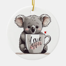 Ornamento De Cerâmica com amor