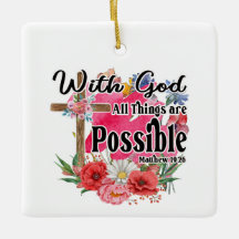 Com Deus Todas as Coisas São Possíveis Bíblia Cris