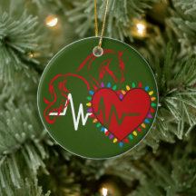 Ornamento de Cerâmica com Logotipo de Natal