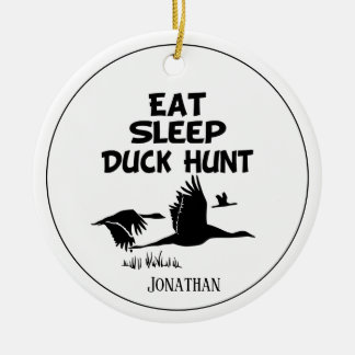 Ornamento De Cerâmica Coma Personalizado, Dormir, Duck Hunt