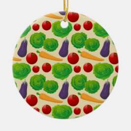 Ornamento De Cerâmica Coma seus vegetais