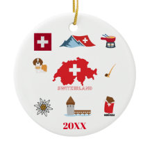 Combinação de Souvenir Suíça