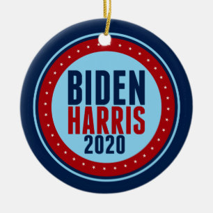 Ornamento De Cerâmica Comemorativo de Biden Harris 2020