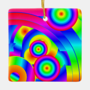 Ornamento De Cerâmica Cometa abstrato