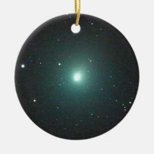 Ornamento De Cerâmica Cometa verde 46P/Wirtanen do Natal