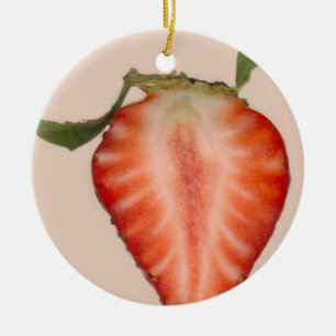 Ornamento De Cerâmica Comida - Fruta - Fatia de Morango