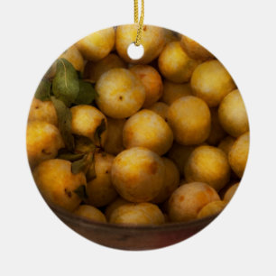 Ornamento De Cerâmica Comida - Maçãs - Maçãs Ouros