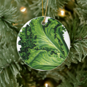 Ornamento De Cerâmica Comidas Vintage, Produtos Hortícolas de Folha Ver