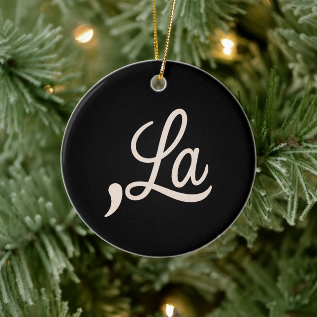 Ornamento De Cerâmica Comma La 2024 Para Presidente Eleitoral Funny Kama (Árvore)