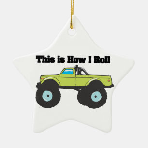 Ornamento De Cerâmica Como Eu Rolo (Monster Truck)