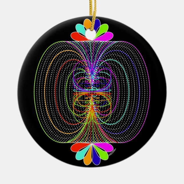 Ornamento De Cerâmica Complementos de cor (Frente)