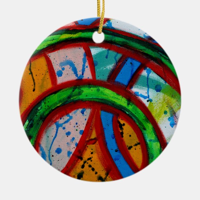 Ornamento De Cerâmica Composição 20B de Michael Moffa (Frente)