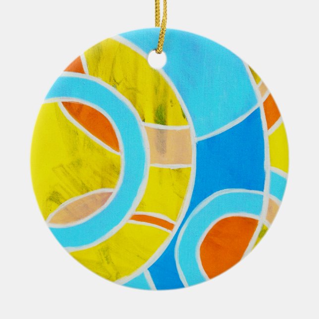 Ornamento De Cerâmica Composição 23 de Michael Moffa (Frente)