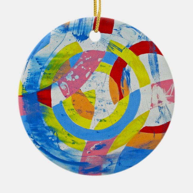 Ornamento De Cerâmica Composição #2 por Michael Moffa (Frente)