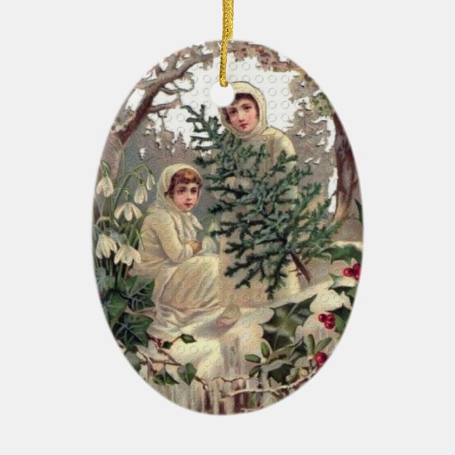 Ornamento De Cerâmica Compra da árvore (Frente)