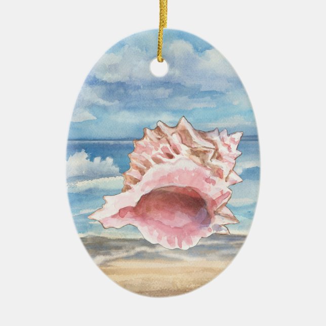 Ornamento De Cerâmica Conchas (Frente)