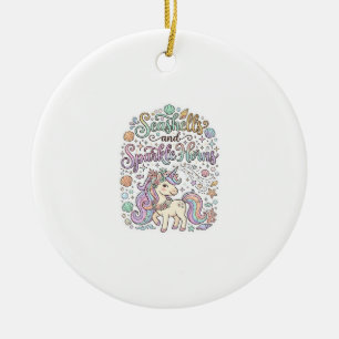 Ornamento De Cerâmica Conchas de Unicórnio e Chifres Brilhantes Vetor Pr