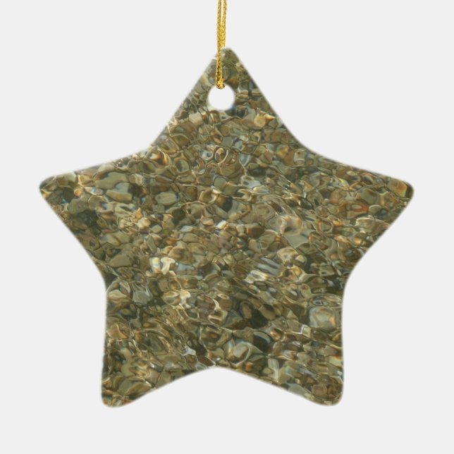 Ornamento De Cerâmica Conchas Sob Água De Limpeza (Frente)