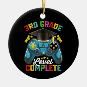 Ornamento De Cerâmica Concluído o Nível da 3ª Série Graduação Jogos Game