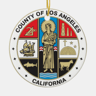 Ornamento De Cerâmica Condado de Los Angeles