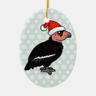 Ornamento De Cerâmica Condor de Califórnia do Natal