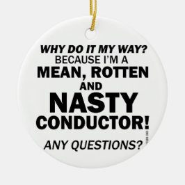 Ornamento De Cerâmica Condutor desagradável