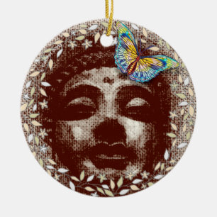 Ornamento De Cerâmica Confiar no nome personalizado do Rainbow