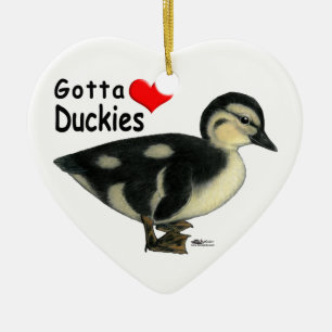 Ornamento De Cerâmica Conseguiu amar Duckies