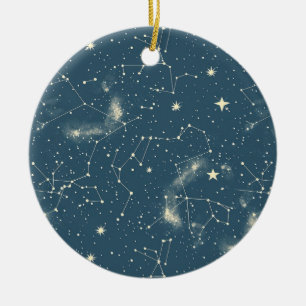 Ornamento De Cerâmica Constelação Celestial - Noite Estelar (2)