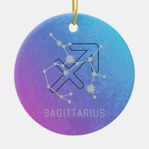 Ornamento De Cerâmica Constelação das Estrelas do Horoscópio Zodiac