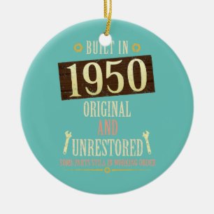 Ornamento De Cerâmica Construído Em 1950 Original E Não Restaurado