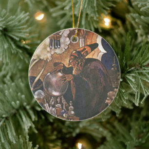 Ornamento De Cerâmica Conto de Fadas Vintage, Aladdin e a Lâmpada Mágica