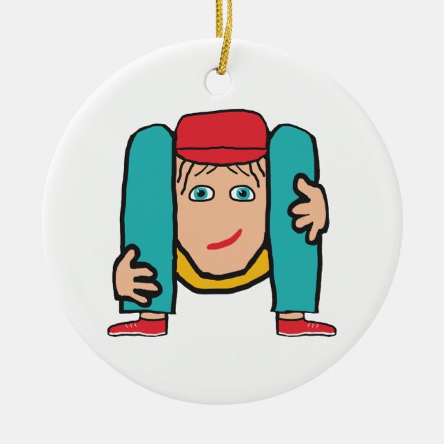 Ornamento De Cerâmica Contortionist (Frente)