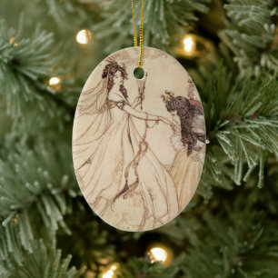 Ornamento De Cerâmica Contos de Fadas Vintage, Cinderela por Arthur Rack