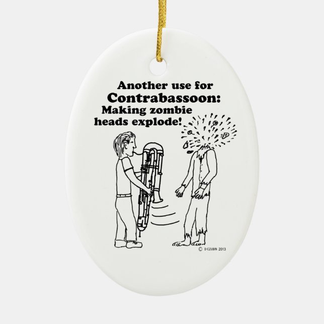 Ornamento De Cerâmica Contrabando faz os zombies explodirem (Frente)