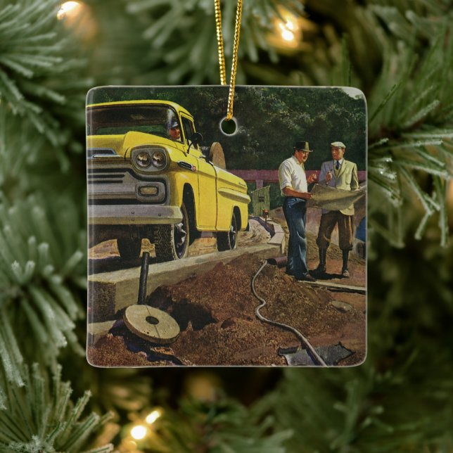 Ornamento De Cerâmica Contrato de Construção do Arquiteto de Negócios da (Árvore)