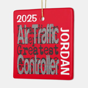 Ornamento De Cerâmica Controlador de Tráfego Aéreo Extraordinário CUSTOM