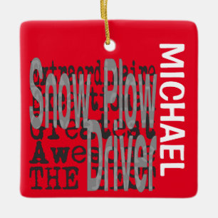 Ornamento De Cerâmica Controlador Extraordinário de Fluxo de Neve PERSON