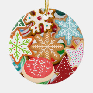 Ornamento De Cerâmica Cookies de Natal