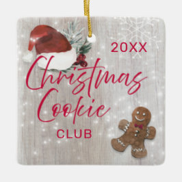 Ornamento De Cerâmica Cookies de Natal